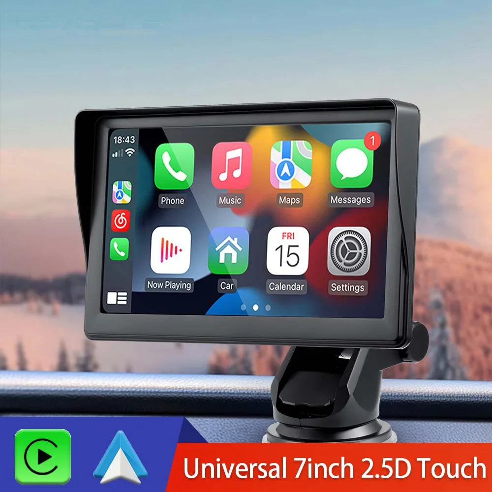 Pantalla portátil de 7 Pulgadas para Coche + camara