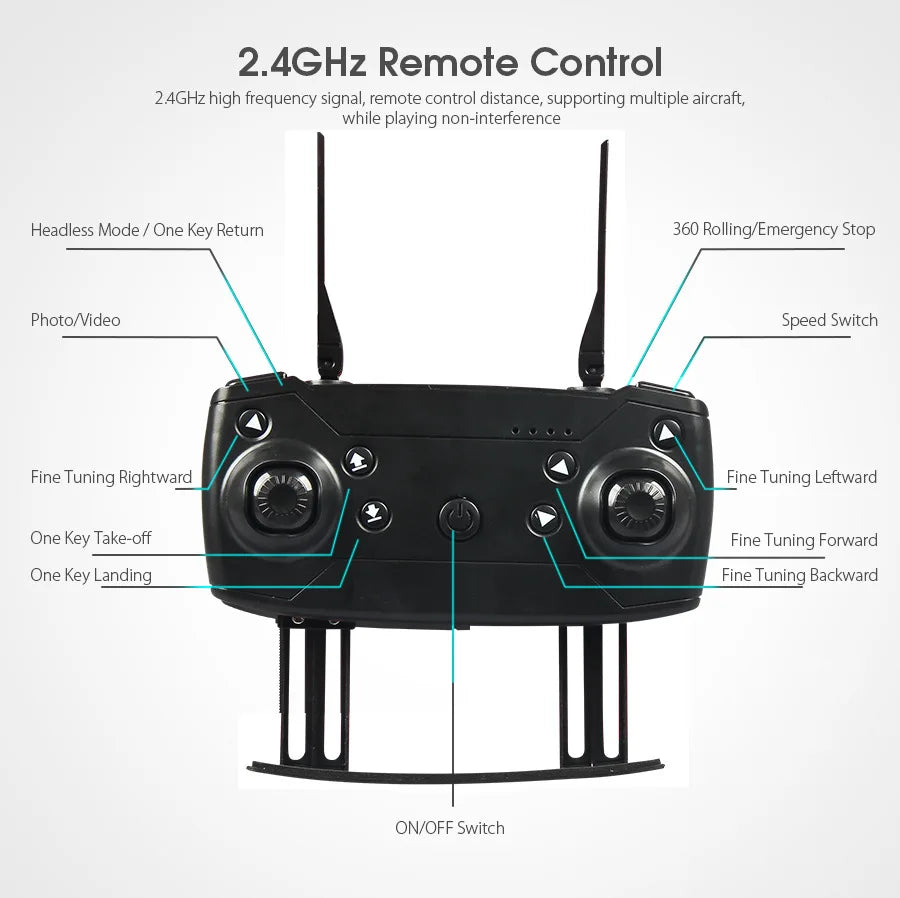 Dron con doble cámara 4K + Maletín Gratis