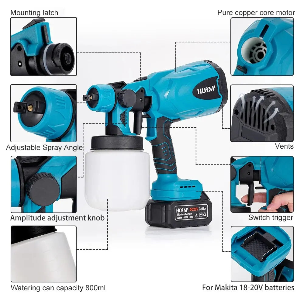 Pistola de pulverización profesional eléctrica